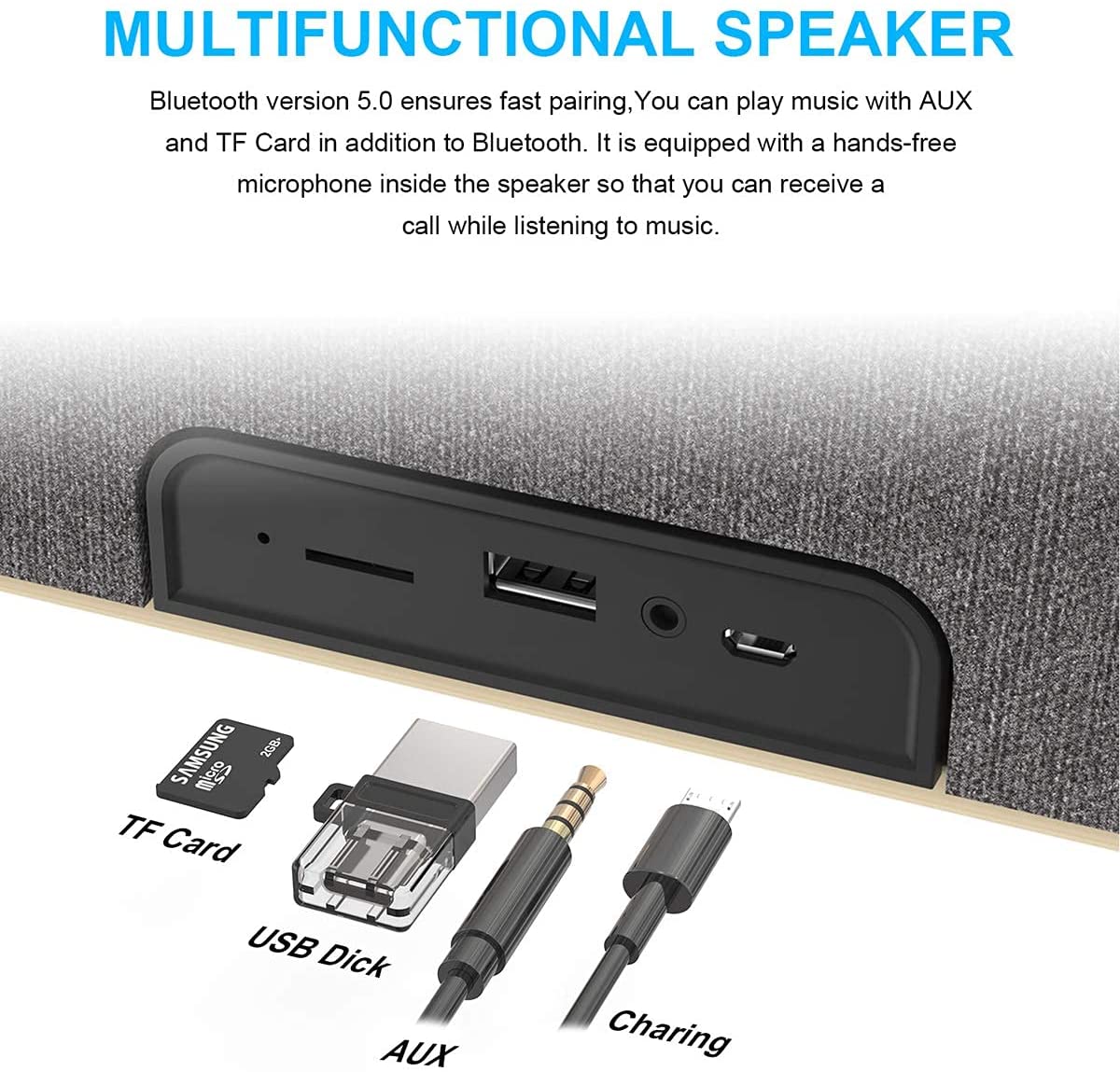 Smalody Bluetooth Speaker Interfaces