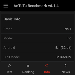 NO.1 D6 Android Smartwatch AnTuTu 02