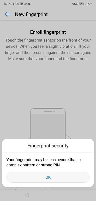 Huawei P20 Fingerpring ID 1