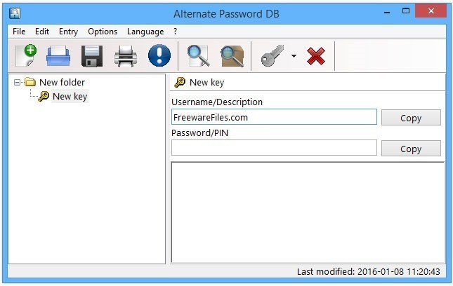 Alternate Password DB