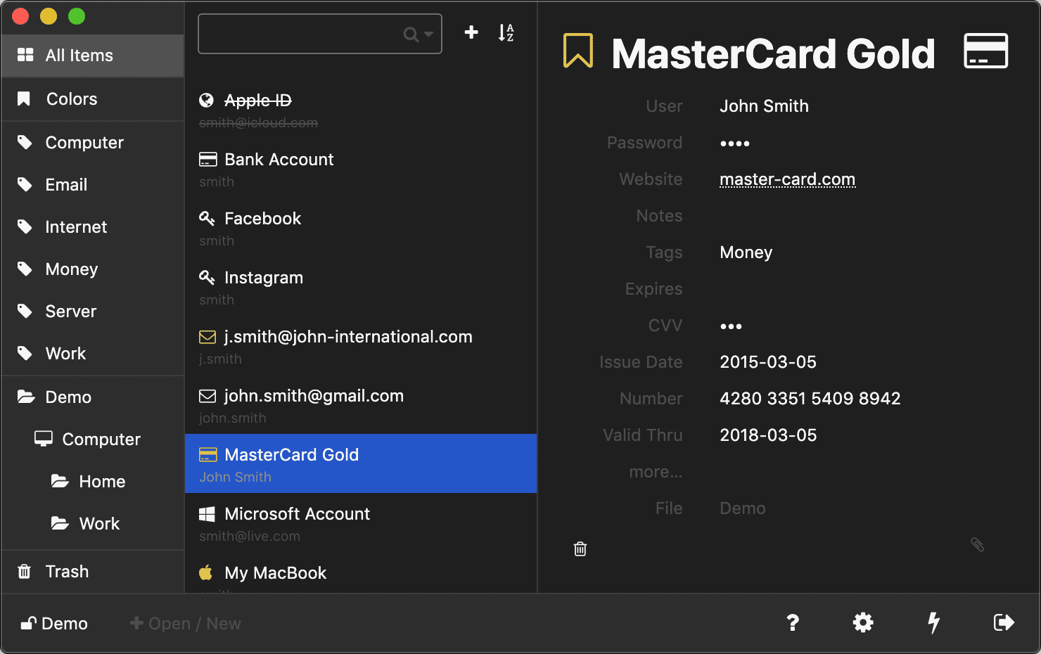 keeweb password manager