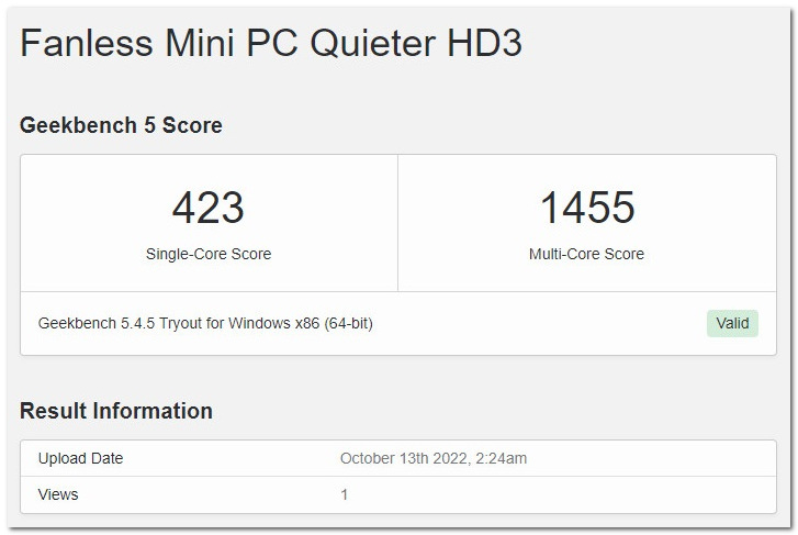 Quieter Hd3q Mini Pc Cpu