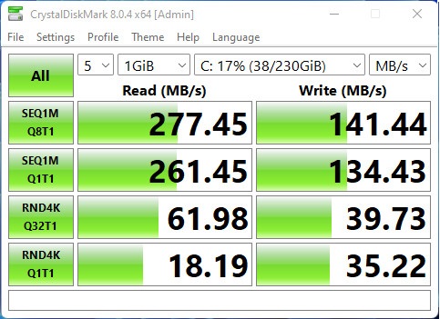 Quieter Hd3q Crystaldiskmark Emmc