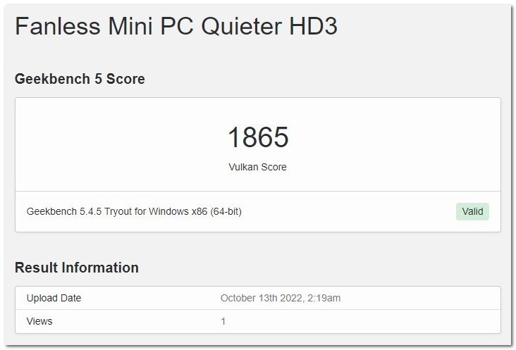 Quieter Hd3q Mini Pc Vulkan