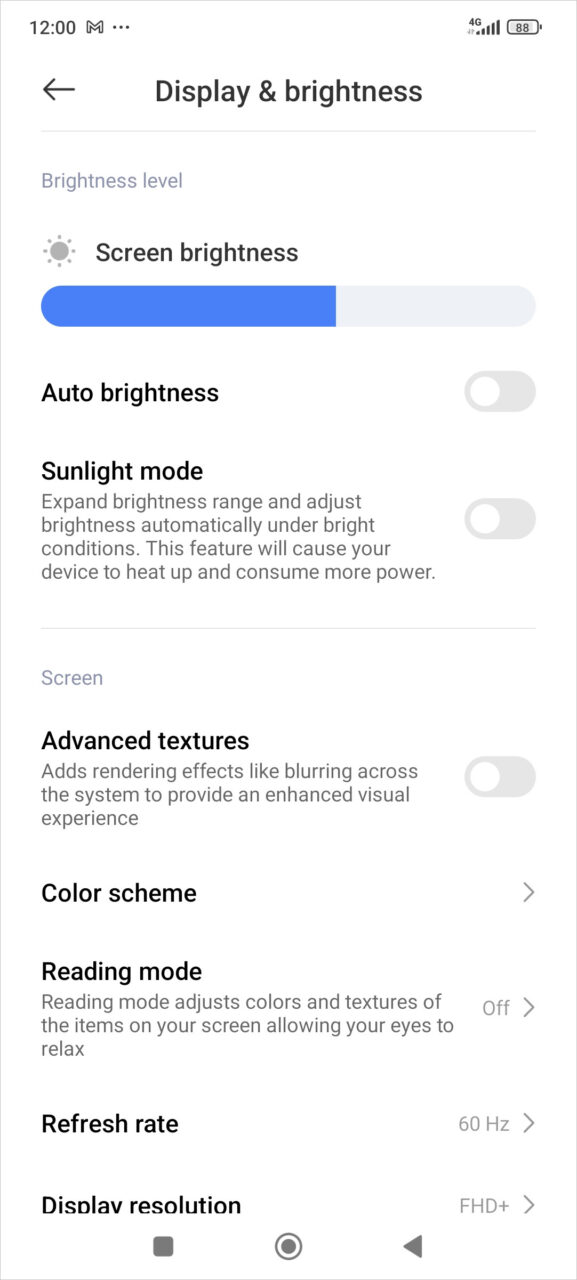 Poco F6 Pro Display Settings 1