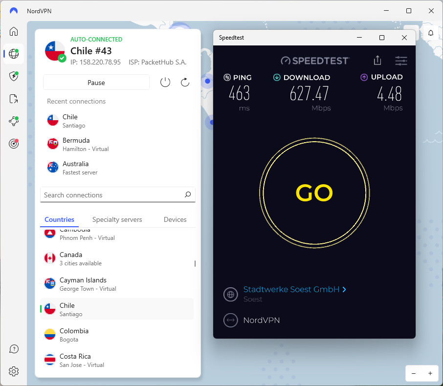 NordVPN Chile