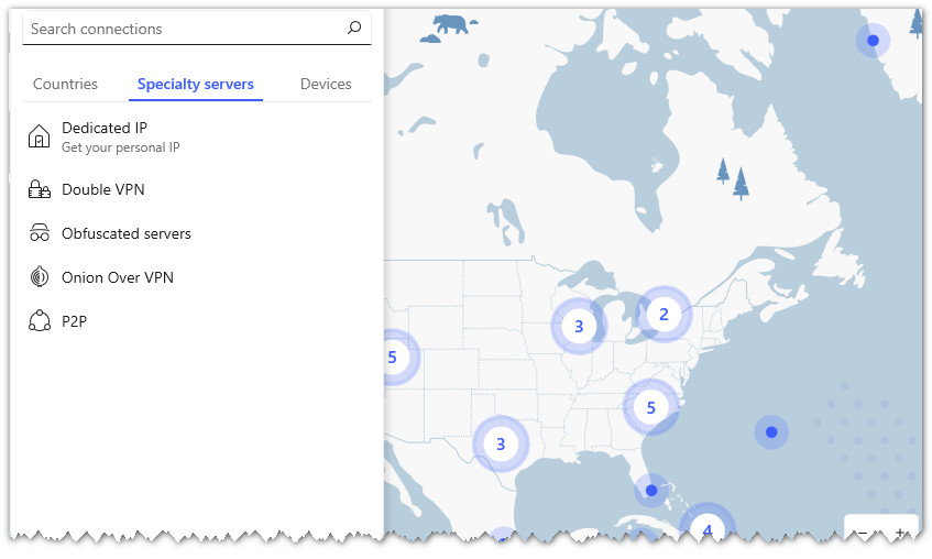 NordVPN Specialty servers