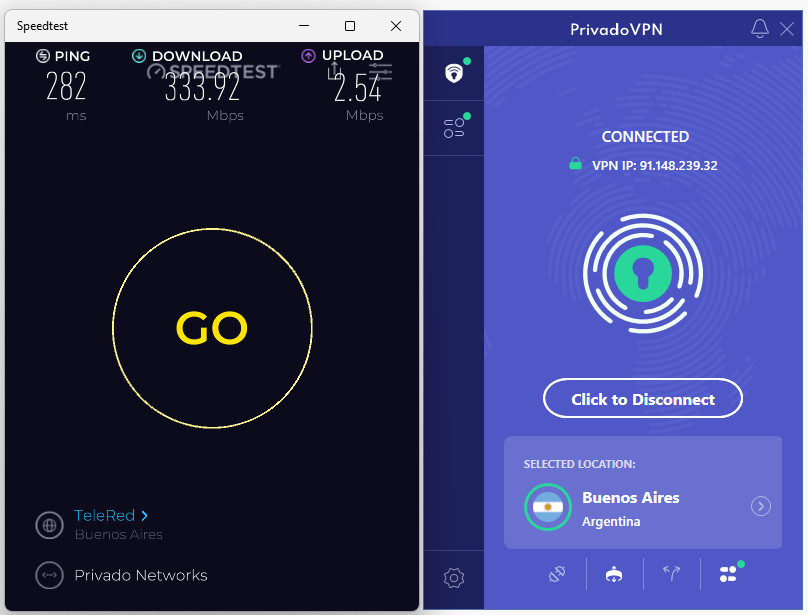 PrivadoVPN Argentina