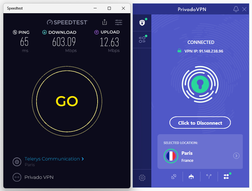 PrivadoVPN France