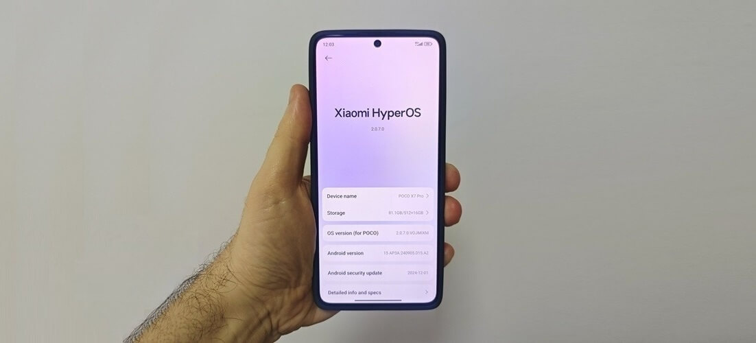 Poco X7 Pro Hyperos