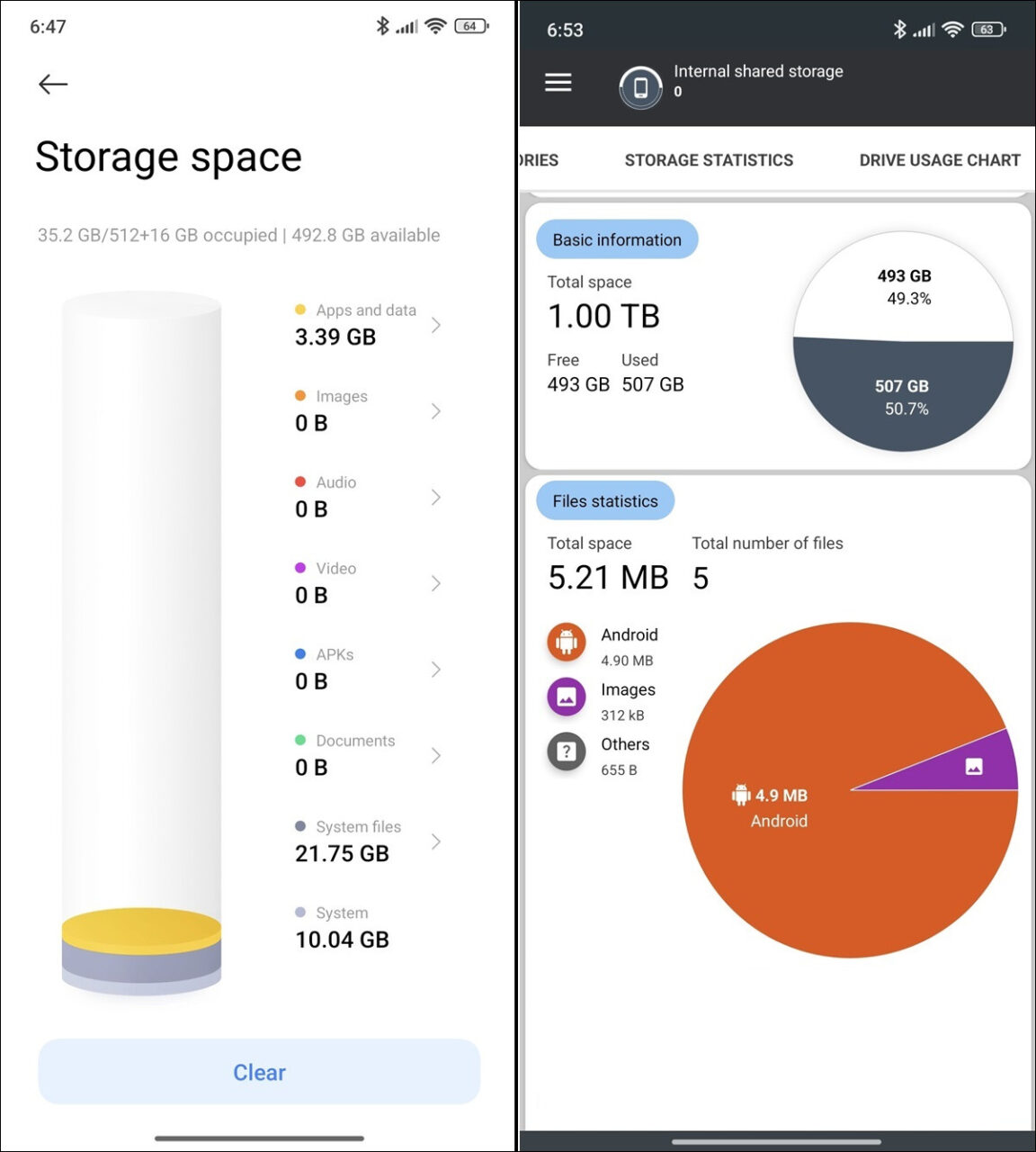 Poco X7 Pro Storage Space